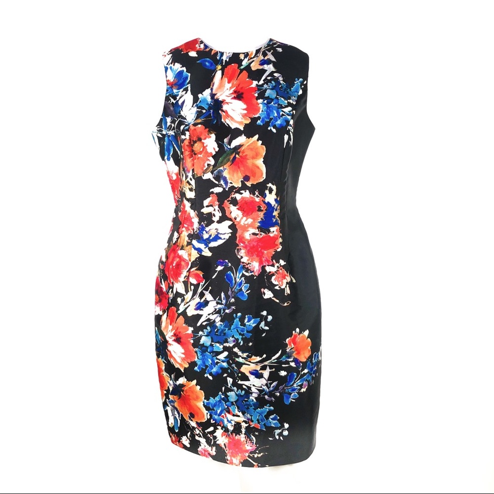 Carmen Marc Valvo Floral Cocktail Wedding Dress 10
